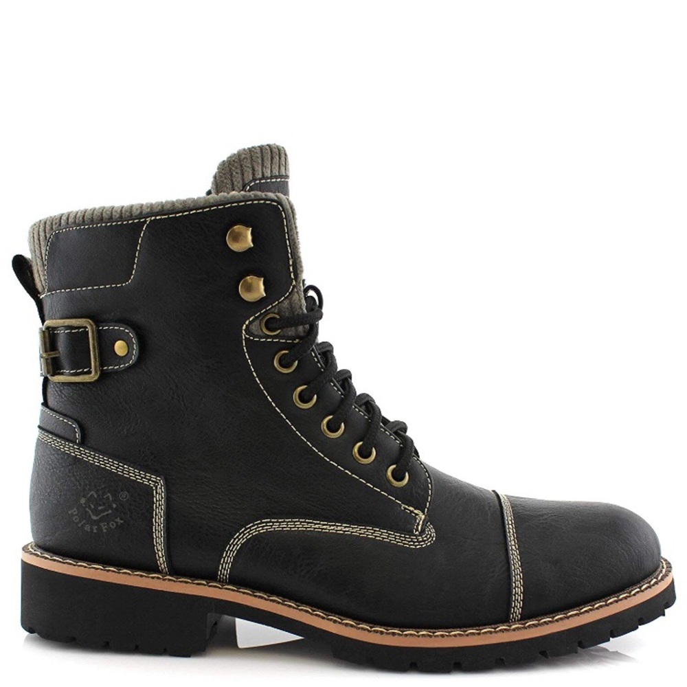 Black Polar Fox Boots